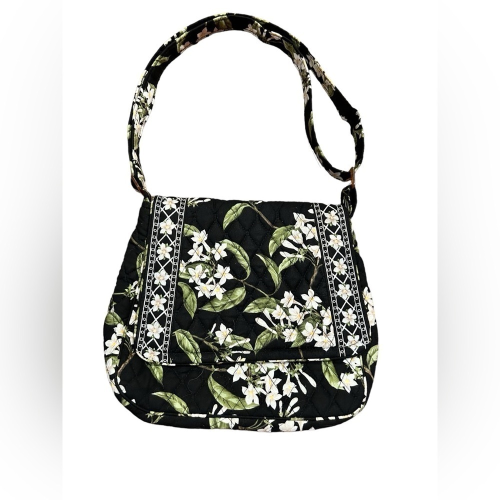 NWOT Vera Bradley Black Floral Bag - Picture 1 of 5